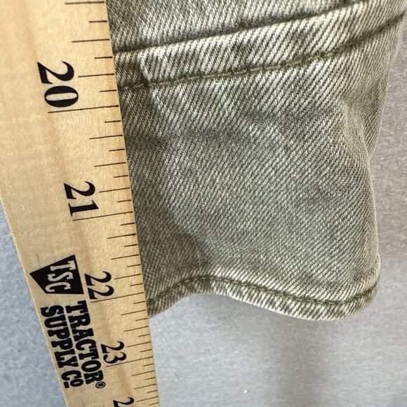 Free People Harley Military Jean Jacket Womens Size XS Army Olive Green Stretch‎ - Picture 7 of 11